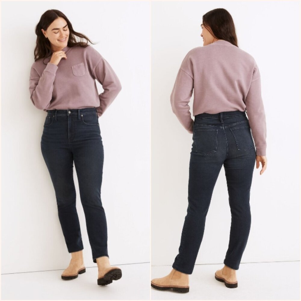 NWT Madewell The Perfect Vintage‎ Tapered Jean Bensley Dark Wash Size 33